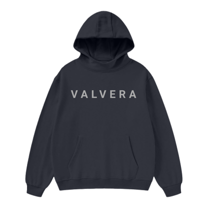 Valvera High Neck Insulated FOG Solid Color Fleece Hoodie - 385 GSM