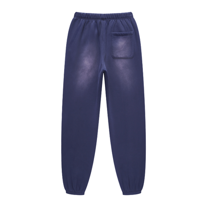 Valvera  Heritage Collection (Royal Blue)Streetwear Unisex Monkey Washed Dyed Fleece Joggers