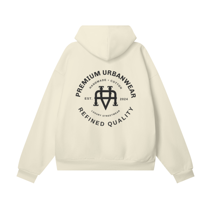 Valvera Heritage Collection series II Oversize Heavyweight Hidden Pocket Fleece Hoodie - 460 GSM