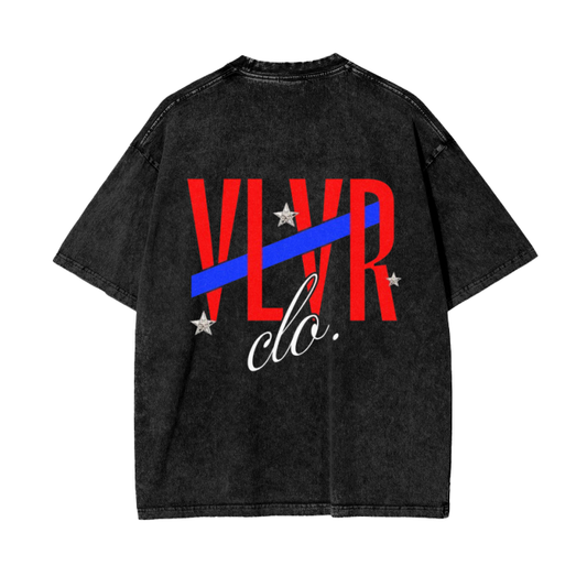 VLVR. CLO. Acid Wash Oversize T-Shirt - 250 GSM