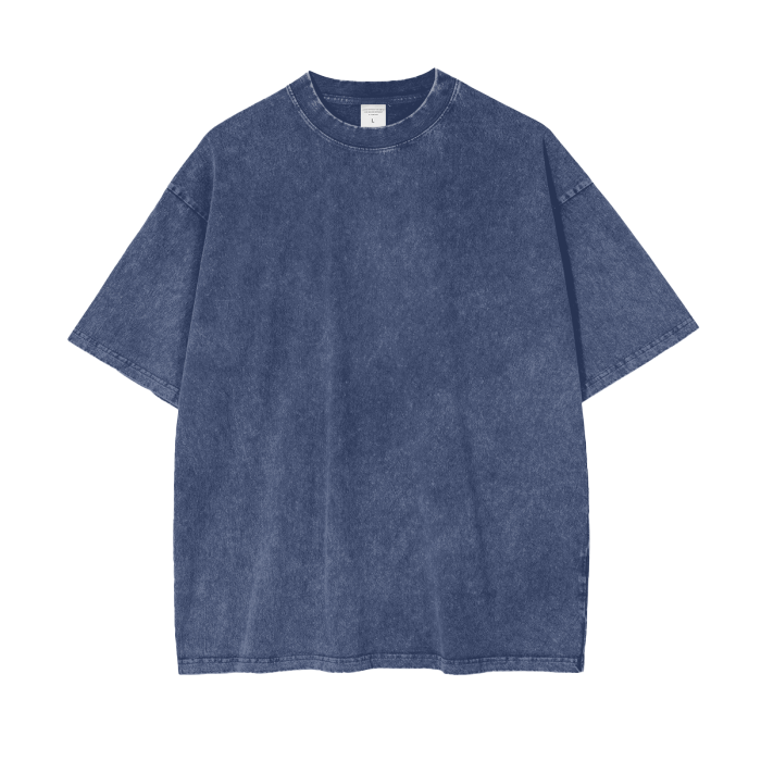 Valvera Streetwear Acid Wash Oversize T-Shirt - 250 GSM