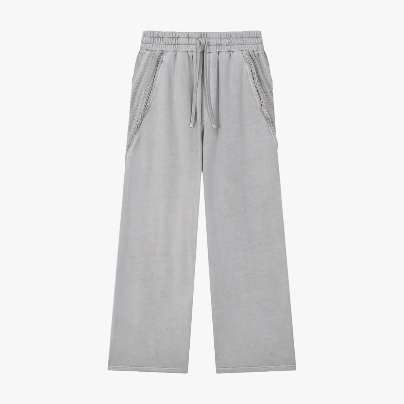 Valvera Basics Snow Washed Tape Raw Edge Sweatpants - Valvera