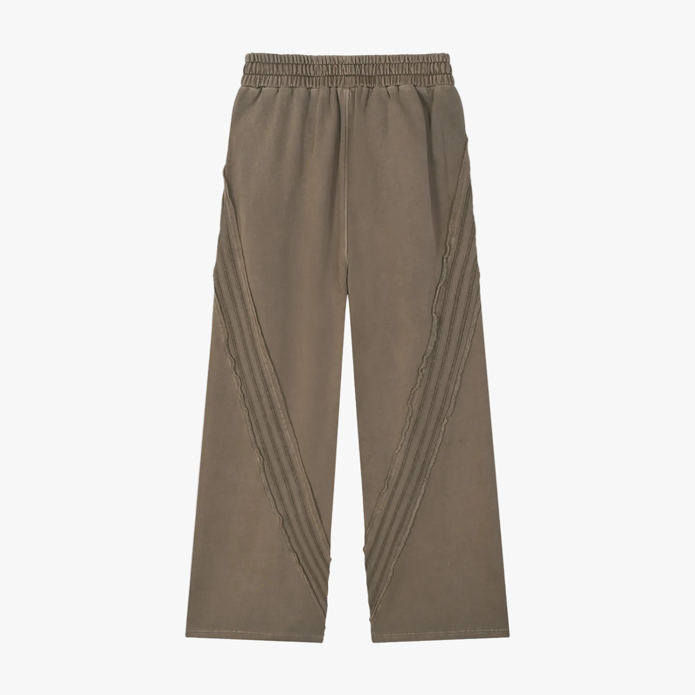 Valvera Basics Snow Washed Tape Raw Edge Sweatpants - Valvera