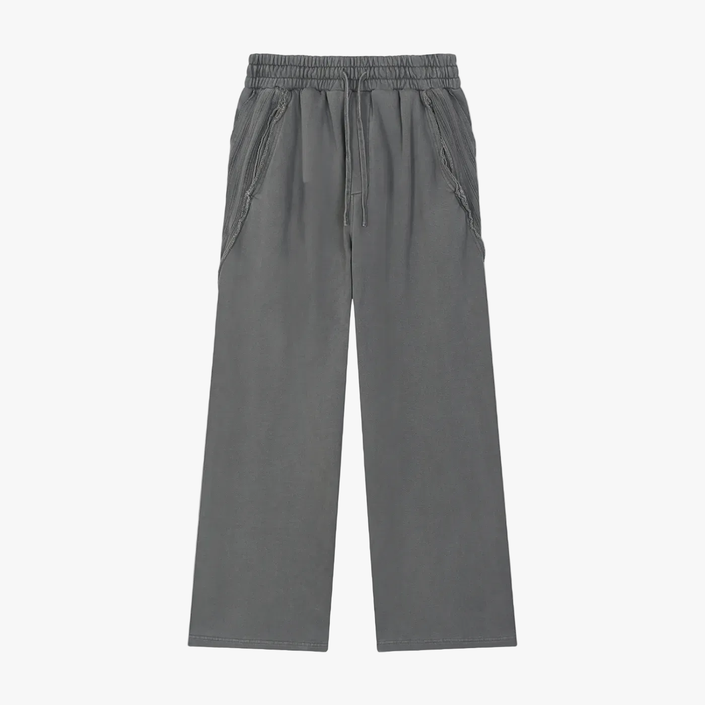 Valvera Basics Snow Washed Tape Raw Edge Sweatpants - Valvera