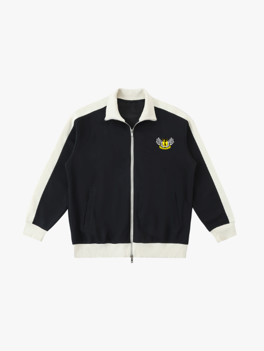 Valvera Racing Garage "Grand Prix" Contrast Trim Stand Collar Jacket