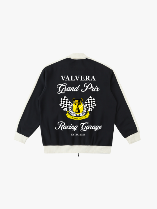 Valvera Racing Garage "Grand Prix" Contrast Trim Stand Collar Jacket