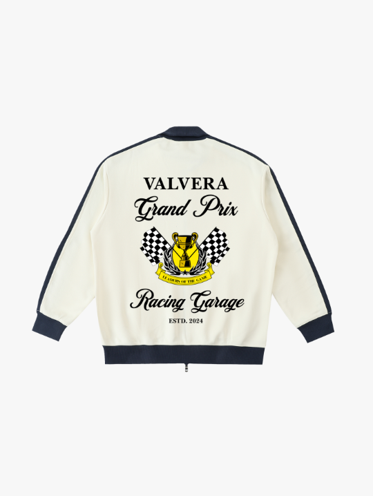 Valvera Racing Garage "Grand Prix" Contrast Trim Stand Collar Jacket