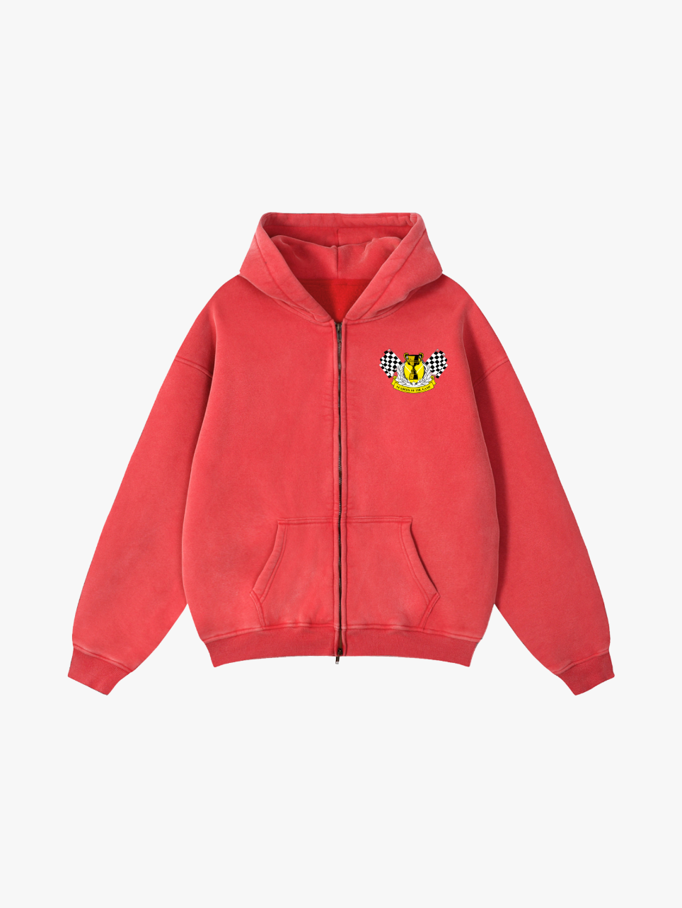 Valvera Grand Prix Zip-Through Boxy Fleece Hoodie - Valvera