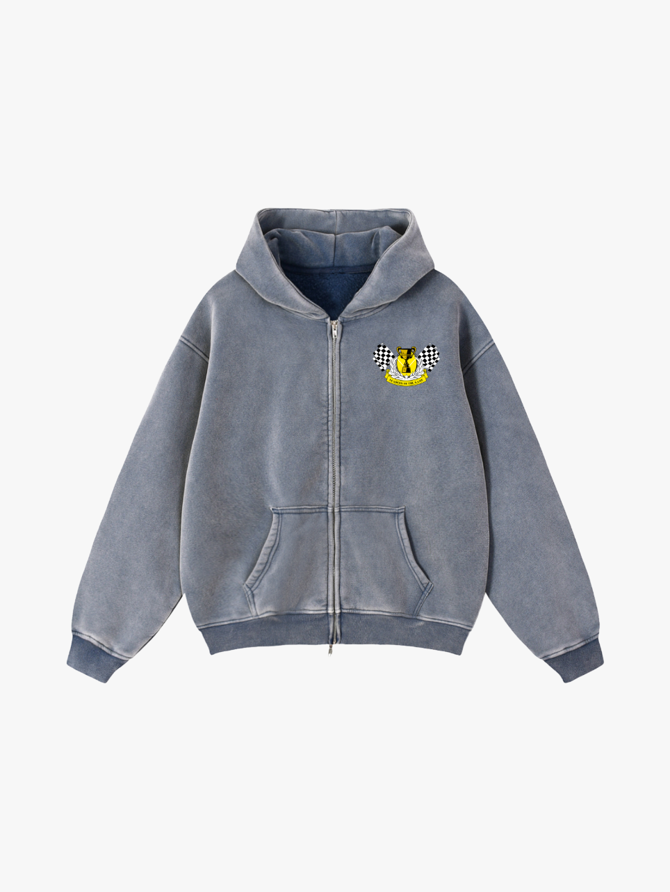 Valvera Grand Prix Zip-Through Boxy Fleece Hoodie - Valvera