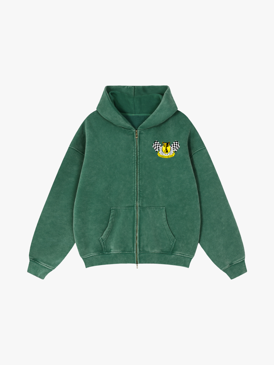 Valvera Grand Prix Zip-Through Boxy Fleece Hoodie - Valvera