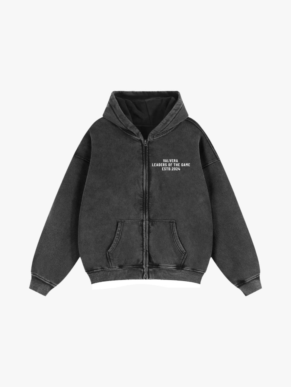 Valvera Arabic Zip-Through Boxy Hoodie - Valvera