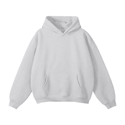 Valvera Streetwear Unisex Oversized Solid Color Fleece Hoodie