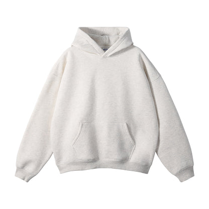 Valvera Streetwear Unisex Oversized Solid Color Fleece Hoodie