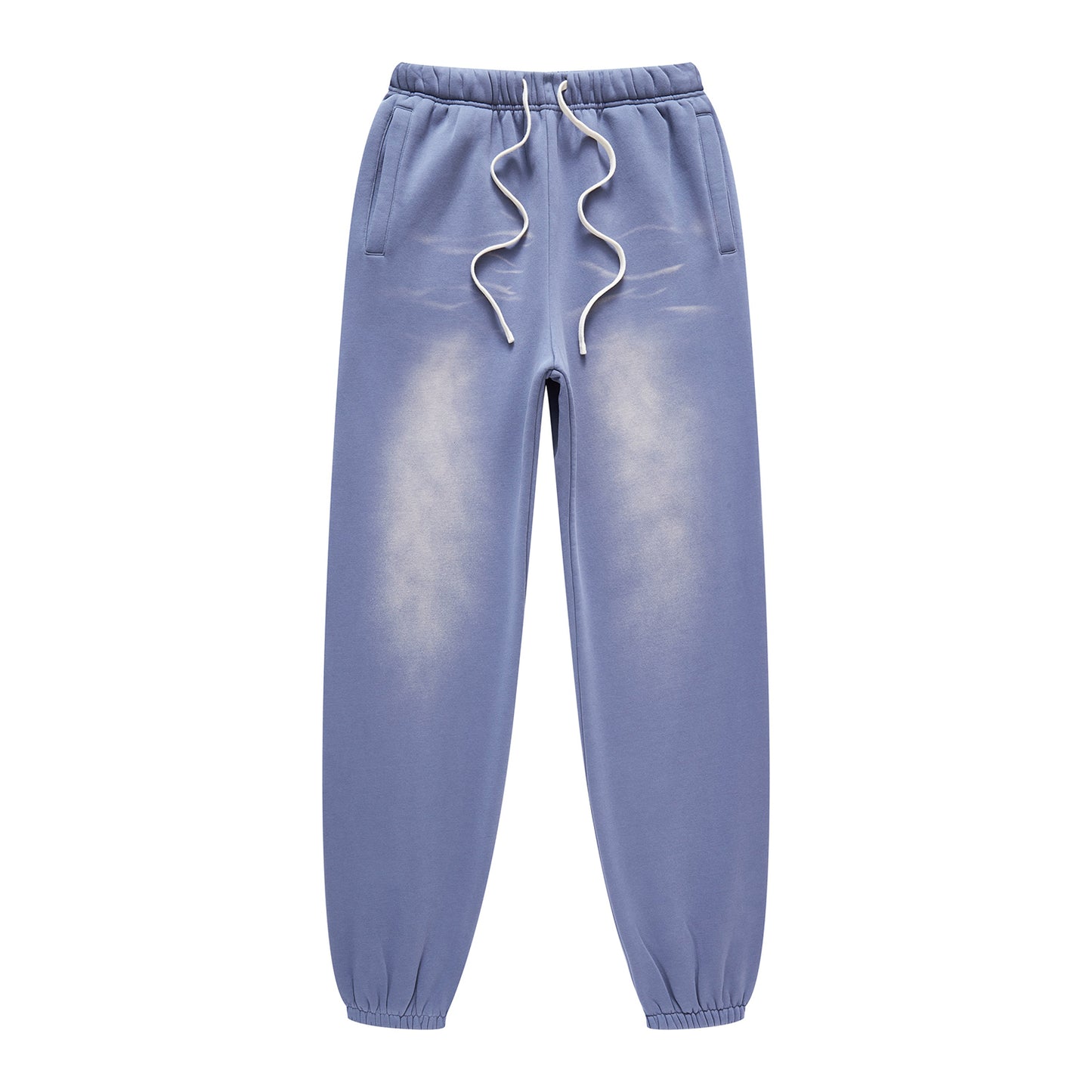 Valvera Heritage Collection (Denim Blue)Streetwear Unisex Monkey Washed Dyed Fleece Joggers