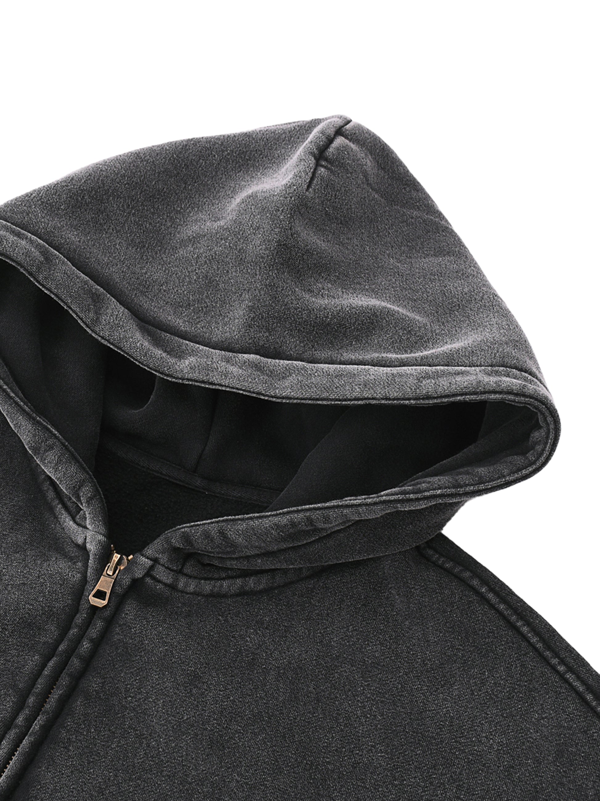 Valvera Basics Zip-Through Boxy Fleece Hoodie - Valvera